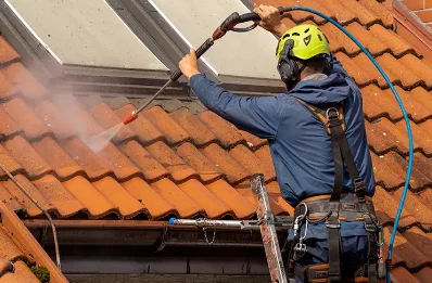 Démoussage et hydrofuge de toiture à Bazens